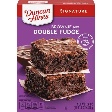 DUNCAN HINES Duncan Hines Double Fudge Brownie 17.6 oz., PK12 4420933247